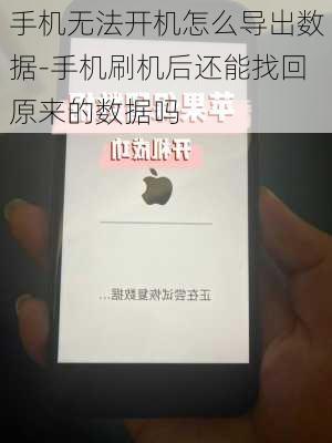 手机无法开机怎么导出数据-手机刷机后还能找回原来的数据吗