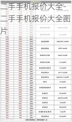 二手手机报价大全-二手手机报价大全图片