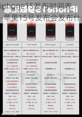 iphone15发布时间表-苹果15号发布会发布什么