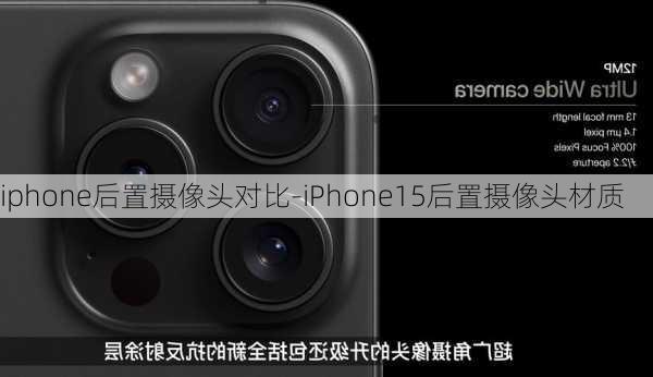 iphone后置摄像头对比-iPhone15后置摄像头材质