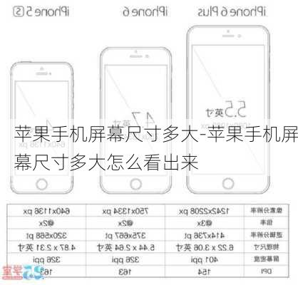 苹果手机屏幕尺寸多大-苹果手机屏幕尺寸多大怎么看出来