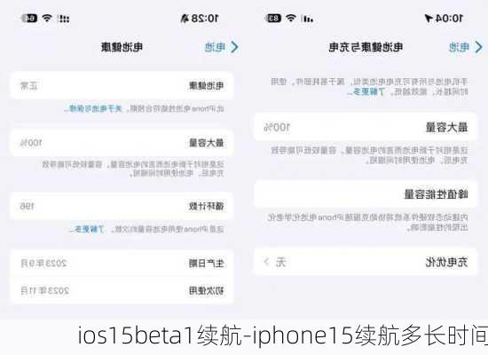 ios15beta1续航-iphone15续航多长时间