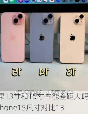 苹果13寸和15寸性能差距大吗-iphone15尺寸对比13