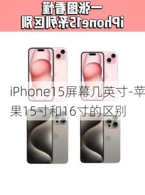 iPhone15屏幕几英寸-苹果15寸和16寸的区别