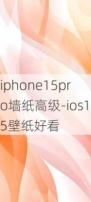 iphone15pro墙纸高级-ios15壁纸好看