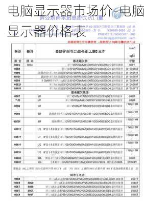 电脑显示器市场价-电脑显示器价格表