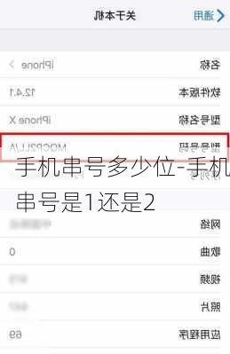 手机串号多少位-手机串号是1还是2