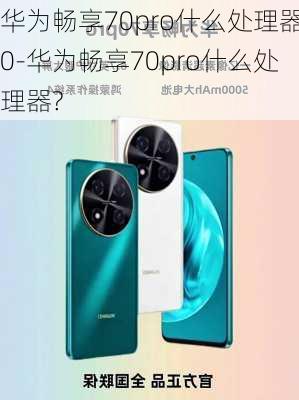 华为畅享70pro什么处理器0-华为畅享70pro什么处理器?