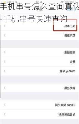 手机串号怎么查询真伪-手机串号快速查询