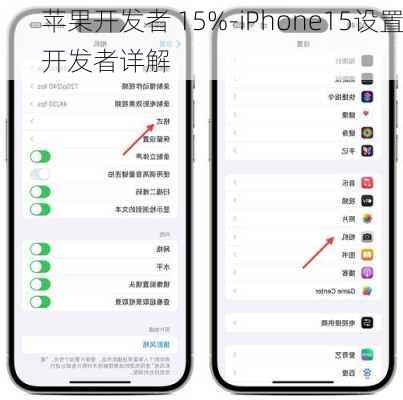 苹果开发者 15%-iPhone15设置开发者详解