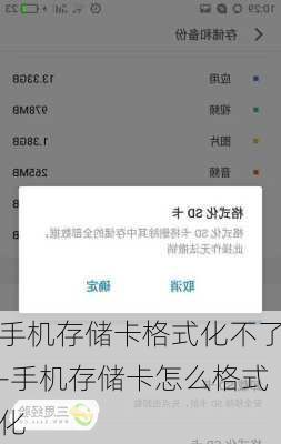 手机存储卡格式化不了-手机存储卡怎么格式化