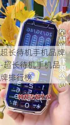 超长待机手机品牌-超长待机手机品牌排行榜