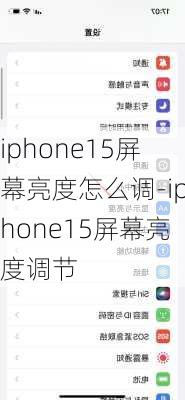 iphone15屏幕亮度怎么调-iphone15屏幕亮度调节