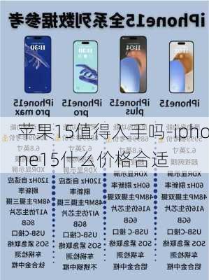 苹果15值得入手吗-iphone15什么价格合适