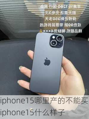 iphone15哪里产的不能买-iphone15什么样子