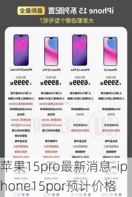 苹果15pro最新消息-iphone15por预计价格