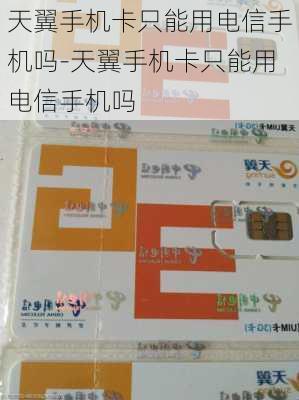 天翼手机卡只能用电信手机吗-天翼手机卡只能用电信手机吗