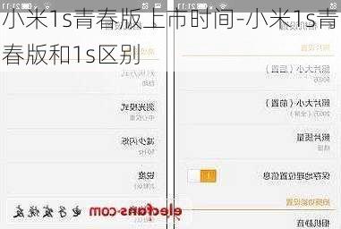 小米1s青春版上市时间-小米1s青春版和1s区别