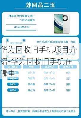 华为回收旧手机项目介绍-华为回收旧手机在哪里