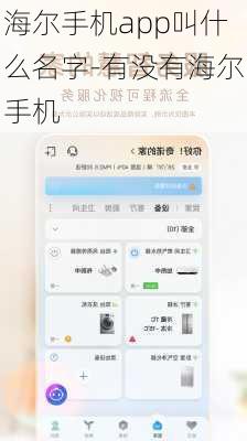 海尔手机app叫什么名字-有没有海尔手机