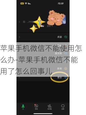 苹果手机微信不能使用怎么办-苹果手机微信不能用了怎么回事儿