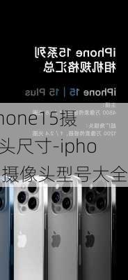 iPhone15摄像头尺寸-iphone摄像头型号大全