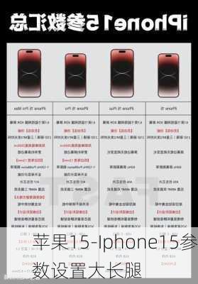 苹果15-Iphone15参数设置大长腿