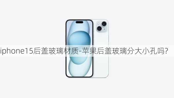 iphone15后盖玻璃材质-苹果后盖玻璃分大小孔吗?