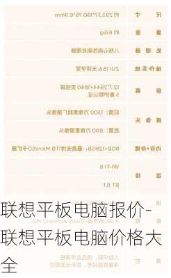 联想平板电脑报价-联想平板电脑价格大全
