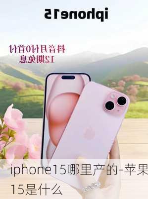 iphone15哪里产的-苹果15是什么