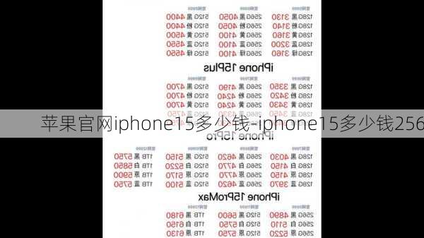 苹果官网iphone15多少钱-iphone15多少钱256