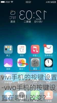 vivi手机的按键设置-vivo手机的按键设置在哪里,改变?