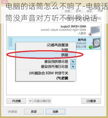 电脑的话筒怎么不响了-电脑话筒没声音对方听不到我说话