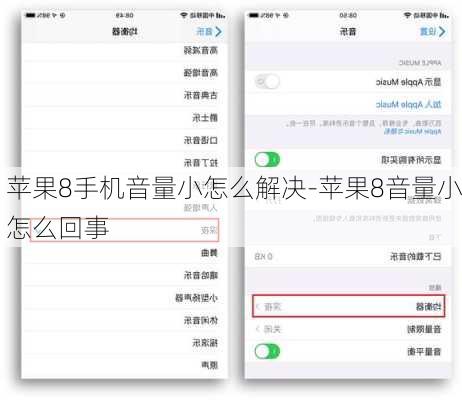 苹果8手机音量小怎么解决-苹果8音量小怎么回事