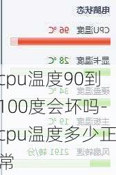 cpu温度90到100度会坏吗-cpu温度多少正常