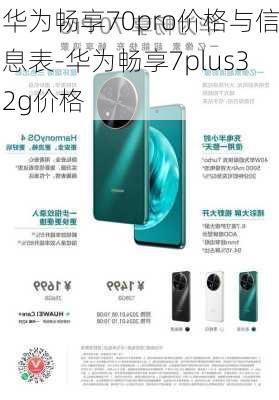 华为畅享70pro价格与信息表-华为畅享7plus32g价格