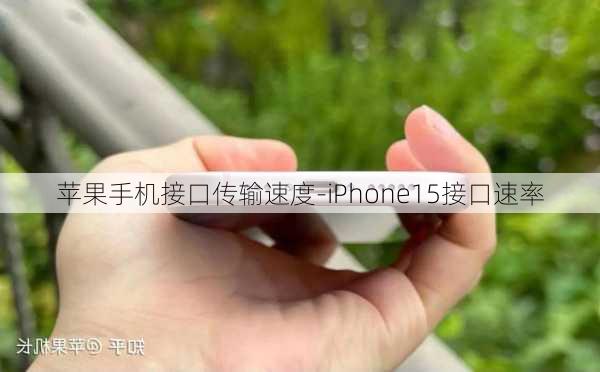 苹果手机接口传输速度-iPhone15接口速率